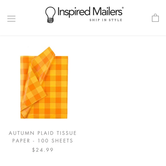 Inspired Mailer Tissue Paper - Picture 4 of 6